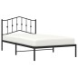 vidaXL Bettgestell mit Kopfteil Metall Schwarz 107x203 cm vidaXL Bettgestell mit Kopfteil Metall Schwarz 107x203 cm