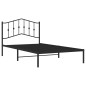 vidaXL Bettgestell mit Kopfteil Metall Schwarz 107x203 cm vidaXL Bettgestell mit Kopfteil Metall Schwarz 107x203 cm