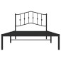 vidaXL Bettgestell mit Kopfteil Metall Schwarz 107x203 cm vidaXL Bettgestell mit Kopfteil Metall Schwarz 107x203 cm