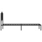 vidaXL Bettgestell mit Kopfteil Metall Schwarz 107x203 cm vidaXL Bettgestell mit Kopfteil Metall Schwarz 107x203 cm