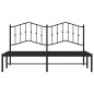 vidaXL Bettgestell mit Kopfteil Metall Schwarz 180x200 cm vidaXL Bettgestell mit Kopfteil Metall Schwarz 180x200 cm