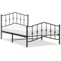 vidaXL Bettgestell mit Kopf- und Fußteil Metall Schwarz 107x203 cm vidaXL Bettgestell mit Kopf- und Fußteil Metall Schwarz 107x203 cm