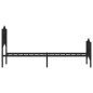 vidaXL Bettgestell mit Kopf- und Fußteil Metall Schwarz 107x203 cm vidaXL Bettgestell mit Kopf- und Fußteil Metall Schwarz 107x203 cm