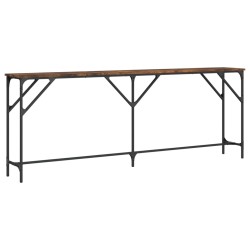 vidaXL Konsolentisch Räuchereiche 200x29x75 cm Holzwerkstoff