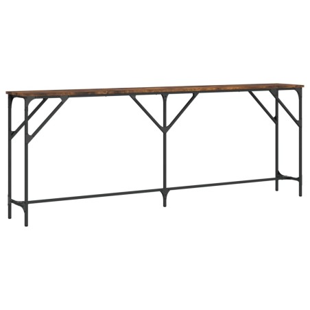 vidaXL Konsolentisch Räuchereiche 200x29x75 cm Holzwerkstoff