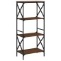 vidaXL Bücherregal 4 Böden Braun Eiche 59x35x132 cm Holzwerkstoff vidaXL Bücherregal 4 Böden Braun Eiche 59x35x132 cm Holzwerkstoff