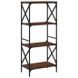 vidaXL Bücherregal 4 Böden Braun Eiche 59x35x132 cm Holzwerkstoff vidaXL Bücherregal 4 Böden Braun Eiche 59x35x132 cm Holzwerkstoff