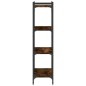 vidaXL Bücherregal 4 Böden Räuchereiche 60x30x120 cm Holzwerkstoff vidaXL Bücherregal 4 Böden Räuchereiche 60x30x120 cm Holzwerkstoff