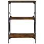 vidaXL Bücherregal 3 Böden Räuchereiche 59x35x90,5 cm Holzwerkstoff vidaXL Bücherregal 3 Böden Räuchereiche 59x35x90,5 cm Holzwerkstoff