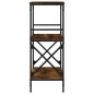 vidaXL Bücherregal 3 Böden Räuchereiche 59x35x90,5 cm Holzwerkstoff vidaXL Bücherregal 3 Böden Räuchereiche 59x35x90,5 cm Holzwerkstoff