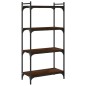 vidaXL Bücherregal 4 Böden Braun Eiche-Optik 60x30x120cm Holzwerkstoff vidaXL Bücherregal 4 Böden Braun Eiche-Optik 60x30x120cm Holzwerkstoff