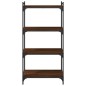 vidaXL Bücherregal 4 Böden Braun Eiche-Optik 60x30x120cm Holzwerkstoff vidaXL Bücherregal 4 Böden Braun Eiche-Optik 60x30x120cm Holzwerkstoff