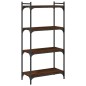 vidaXL Bücherregal 4 Böden Braun Eiche-Optik 60x30x120cm Holzwerkstoff vidaXL Bücherregal 4 Böden Braun Eiche-Optik 60x30x120cm Holzwerkstoff