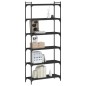 vidaXL Bücherregal 6 Böden Schwarz 80x30x188 cm Holzwerkstoff vidaXL Bücherregal 6 Böden Schwarz 80x30x188 cm Holzwerkstoff