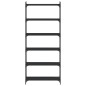 vidaXL Bücherregal 6 Böden Schwarz 80x30x188 cm Holzwerkstoff vidaXL Bücherregal 6 Böden Schwarz 80x30x188 cm Holzwerkstoff