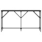 vidaXL Konsolentisch Schwarz 140x23x75 cm Holzwerkstoff vidaXL Konsolentisch Schwarz 140x23x75 cm Holzwerkstoff