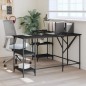 vidaXL Schreibtisch Schwarz 139x139x75 cm Holzwerkstoff vidaXL Schreibtisch Schwarz 139x139x75 cm Holzwerkstoff