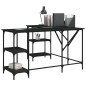 vidaXL Schreibtisch Schwarz 139x139x75 cm Holzwerkstoff vidaXL Schreibtisch Schwarz 139x139x75 cm Holzwerkstoff