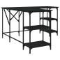 vidaXL Schreibtisch Schwarz 139x139x75 cm Holzwerkstoff vidaXL Schreibtisch Schwarz 139x139x75 cm Holzwerkstoff