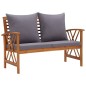 vidaXL 4-tlg. Garten-Lounge-Set mit Auflagen Massivholz Akazie vidaXL 4-tlg. Garten-Lounge-Set mit Auflagen Massivholz Akazie