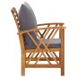 vidaXL 4-tlg. Garten-Lounge-Set mit Auflagen Massivholz Akazie vidaXL 4-tlg. Garten-Lounge-Set mit Auflagen Massivholz Akazie