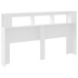 vidaXL LED-Kopfteil Weiß 180x18,5x103,5 cm Holzwerkstoff vidaXL LED-Kopfteil Weiß 180x18,5x103,5 cm Holzwerkstoff
