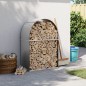 vidaXL Kaminholzunterstand Hellgrau 80x45x120 cm Verzinkter Stahl vidaXL Kaminholzunterstand Hellgrau 80x45x120 cm Verzinkter Stahl