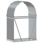 vidaXL Kaminholzunterstand Hellgrau 80x45x120 cm Verzinkter Stahl vidaXL Kaminholzunterstand Hellgrau 80x45x120 cm Verzinkter Stahl