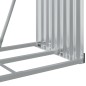 vidaXL Kaminholzunterstand Hellgrau 80x45x120 cm Verzinkter Stahl vidaXL Kaminholzunterstand Hellgrau 80x45x120 cm Verzinkter Stahl