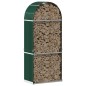 vidaXL Kaminholzunterstand Grün 80x45x190 cm Verzinkter Stahl vidaXL Kaminholzunterstand Grün 80x45x190 cm Verzinkter Stahl