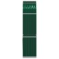 vidaXL Kaminholzunterstand Grün 80x45x190 cm Verzinkter Stahl vidaXL Kaminholzunterstand Grün 80x45x190 cm Verzinkter Stahl