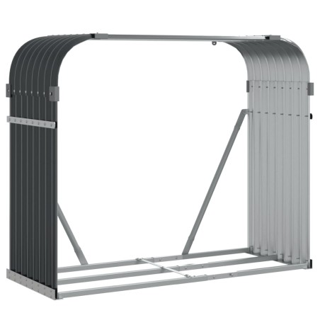 vidaXL Kaminholzunterstand Anthrazit 120x45x100 cm Verzinkter Stahl