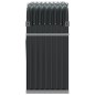 vidaXL Kaminholzunterstand Anthrazit 120x45x100 cm Verzinkter Stahl vidaXL Kaminholzunterstand Anthrazit 120x45x100 cm Verzinkter Stahl