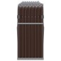 vidaXL Kaminholzunterstand Braun 234x45x100 cm Verzinkter Stahl vidaXL Kaminholzunterstand Braun 234x45x100 cm Verzinkter Stahl