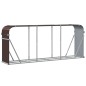 vidaXL Kaminholzunterstand Braun 234x45x100 cm Verzinkter Stahl vidaXL Kaminholzunterstand Braun 234x45x100 cm Verzinkter Stahl