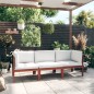 3-Sitzer-Gartensofa mit Kissen Massivholz Akazie 3-Sitzer-Gartensofa mit Kissen Massivholz Akazie