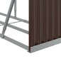 vidaXL Kaminholzunterstand Braun 234x45x100 cm Verzinkter Stahl vidaXL Kaminholzunterstand Braun 234x45x100 cm Verzinkter Stahl