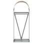 vidaXL Kaminholzunterstand Hellbraun 40x45x100 cm Verzinkter Stahl vidaXL Kaminholzunterstand Hellbraun 40x45x100 cm Verzinkter Stahl