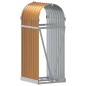 vidaXL Kaminholzunterstand Hellbraun 40x45x100 cm Verzinkter Stahl vidaXL Kaminholzunterstand Hellbraun 40x45x100 cm Verzinkter Stahl