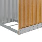 vidaXL Kaminholzunterstand Hellbraun 40x45x100 cm Verzinkter Stahl vidaXL Kaminholzunterstand Hellbraun 40x45x100 cm Verzinkter Stahl