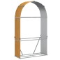 vidaXL Kaminholzunterstand Hellbraun 120x45x210 cm Verzinkter Stahl vidaXL Kaminholzunterstand Hellbraun 120x45x210 cm Verzinkter Stahl