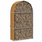 vidaXL Kaminholzunterstand Hellbraun 120x45x210 cm Verzinkter Stahl vidaXL Kaminholzunterstand Hellbraun 120x45x210 cm Verzinkter Stahl