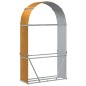vidaXL Kaminholzunterstand Hellbraun 120x45x210 cm Verzinkter Stahl vidaXL Kaminholzunterstand Hellbraun 120x45x210 cm Verzinkter Stahl
