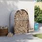 vidaXL Kaminholzunterstand Silbern 80x45x120 cm Verzinkter Stahl vidaXL Kaminholzunterstand Silbern 80x45x120 cm Verzinkter Stahl