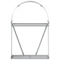vidaXL Kaminholzunterstand Silbern 80x45x120 cm Verzinkter Stahl vidaXL Kaminholzunterstand Silbern 80x45x120 cm Verzinkter Stahl