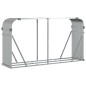 vidaXL Kaminholzunterstand Silbern 180x45x100 cm Verzinkter Stahl vidaXL Kaminholzunterstand Silbern 180x45x100 cm Verzinkter Stahl