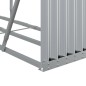 vidaXL Kaminholzunterstand Silbern 180x45x100 cm Verzinkter Stahl vidaXL Kaminholzunterstand Silbern 180x45x100 cm Verzinkter Stahl
