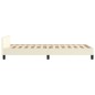 vidaXL Bettgestell mit Kopfteil Creme 90x190 cm Kunstleder vidaXL Bettgestell mit Kopfteil Creme 90x190 cm Kunstleder