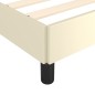 vidaXL Bettgestell mit Kopfteil Creme 90x190 cm Kunstleder vidaXL Bettgestell mit Kopfteil Creme 90x190 cm Kunstleder