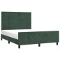 vidaXL Bettgestell mit Kopfteil Dunkelgrün 140x200 cm Samt vidaXL Bettgestell mit Kopfteil Dunkelgrün 140x200 cm Samt